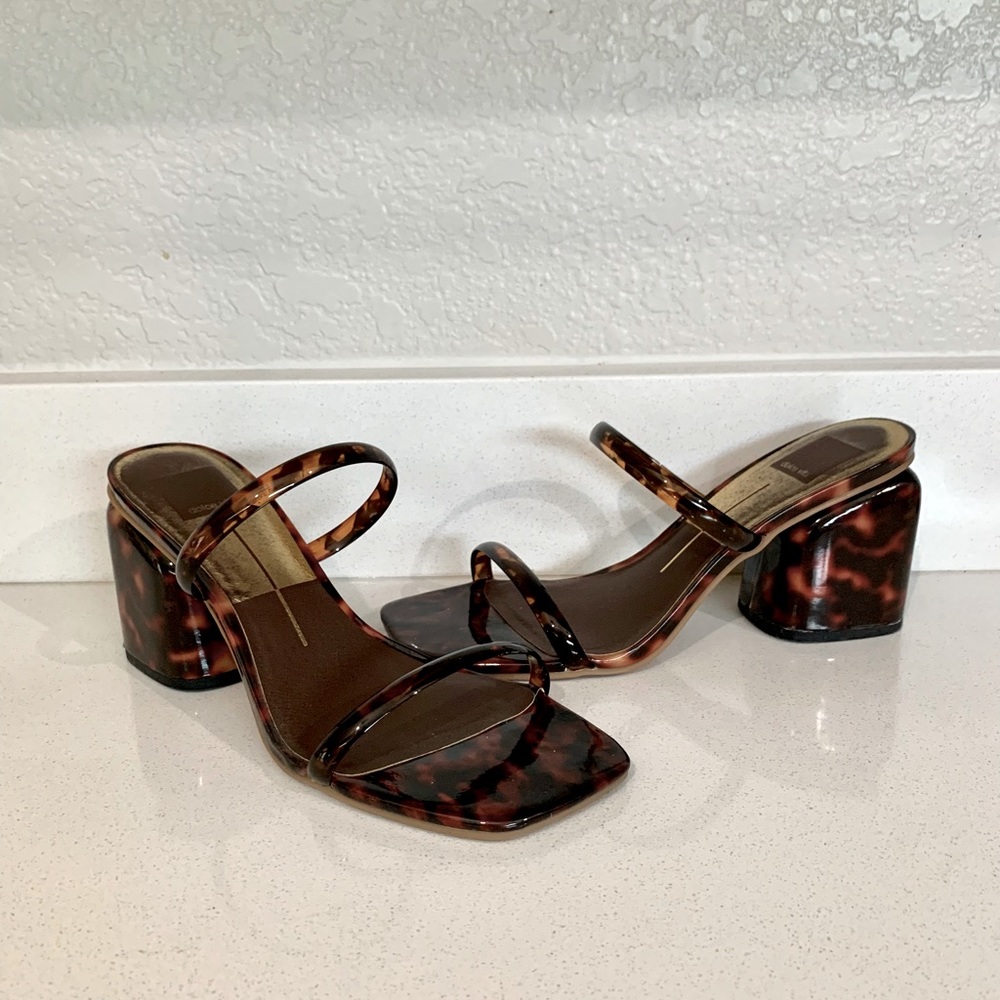 COPY - Dolce Vita Tortoise shell Round heel sandals